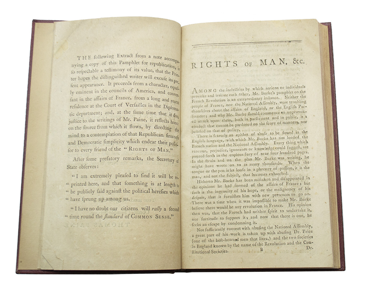 Rights of Man. Being an Answer to Mr. Burke's Attack on the French ...